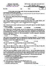 Đề thi khảo sát chất lượng lần 3 môn Hóa học Lớp 12 - Mã đề 157 - Năm học 2018-2019 - Trường THPT Vĩnh Tường (Có đáp án)